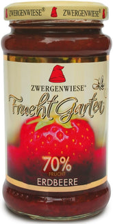 Mousse di fragole (70% frutta) senza glutine BIO 225 g - ZWERGENWIESE